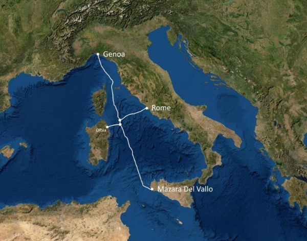 Unitirreno subsea cable
